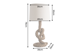 Floor lamp SEVEN SEAS 80cm w/ authentic knotted rope