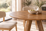Esstisch ART WOOD Ø 120cm rund Mangoholz braun honigfarbenes Finish
