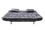 Sofa bed JAZZ 195cm 3-seater velvet grey
