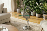 Side table WILDLIFE HERON 90cm silver