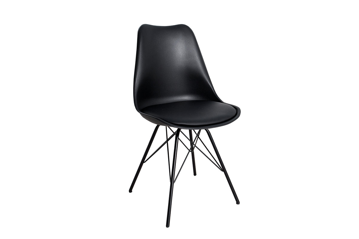 Židle SCANDINAVIA MASTERPIECE artificial leather black