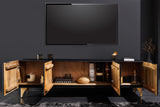 TV-Board GOLDEN SUNSET 180cm Mangoholz schwarz