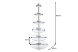 Etagere ABSTRACT 180cm 6 trays silver