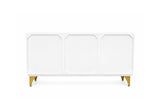 Sideboard GOLDEN SUNSET 140cm 3D Mangoholz weiß