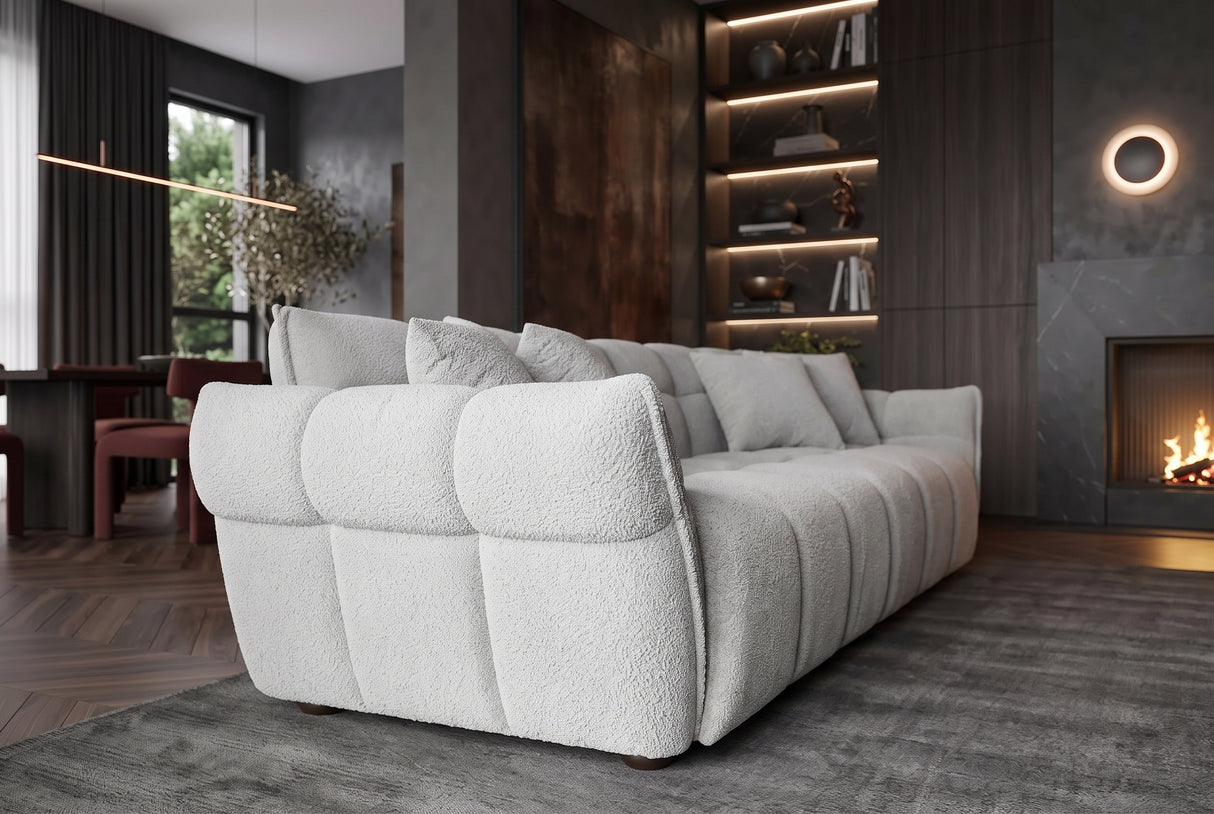 Sofa CLOUD 260cm 3-seater XXL bouclé grey