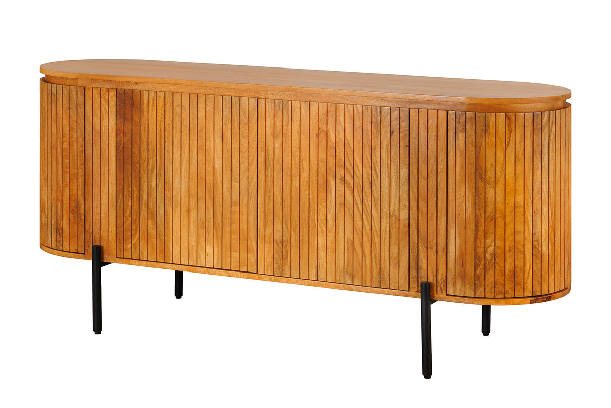 Sideboard GATSBY 160cm retro style mango wood natural