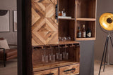 Barschrank BODEGA 160 cm Kiefernholz Natur