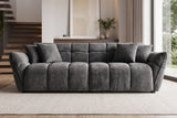 Sofa CLOUD 260cm 3-Sitzer XXL Samt grau