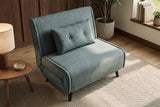 Sleeping chair SMART MULTIFUNCTION 100cm velvet petrol