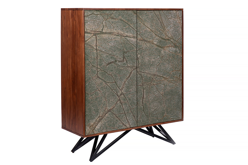 Highboard MONTAIN SOUL 175cm acacia natural stone look natural