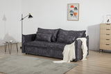 Schlafsofa APARTMENT 215cm 3-Sitzer Samt grau