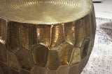 Couchtisch ORGANIC ORIENT 70cm mit Hammerschlag-Effekt durchgängig gold