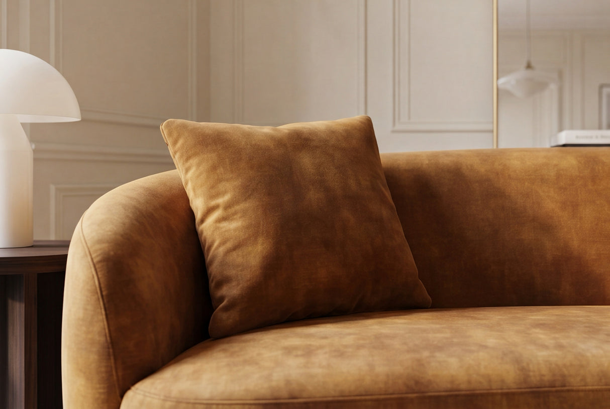 Sofa ELEMENTAL 180cm 2-Sitzer Samt senfgelb
