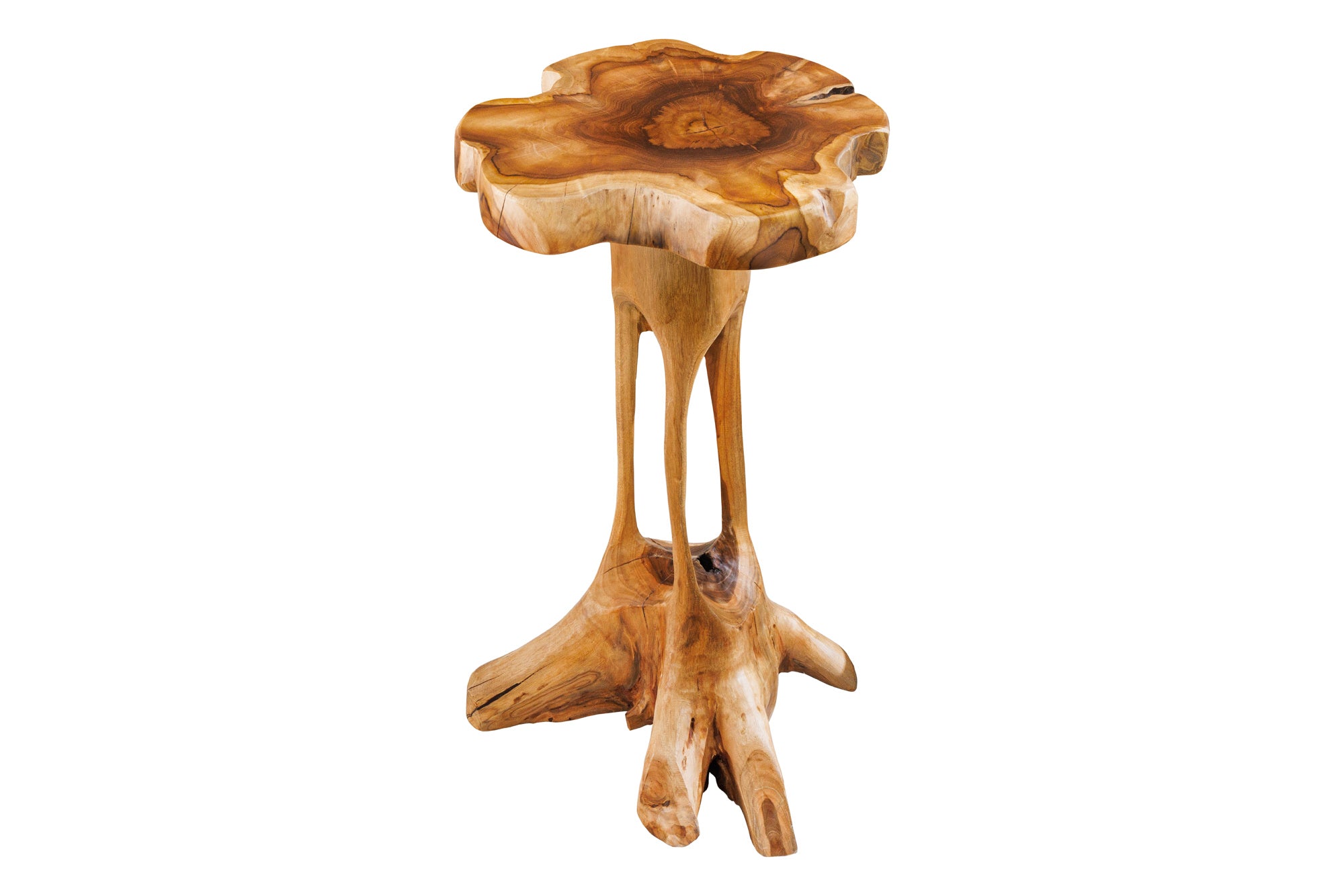 Living - Masă laterală ROOT 70cm lemn de tec natural