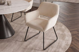 Chair MUSTANG with armrests cord beige