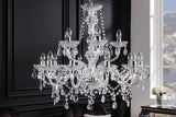 Chandelier DIAMONDS 15-armed clear acrylic