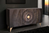 Sideboard GOLDEN SUNSET 140cm 3D mango wood black