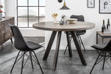 Dining table IRON CRAFT Ø 120cm round mango wood grey