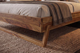 Bett AMAZONAS 180x200cm Baumstamm Sheeshamholz braun