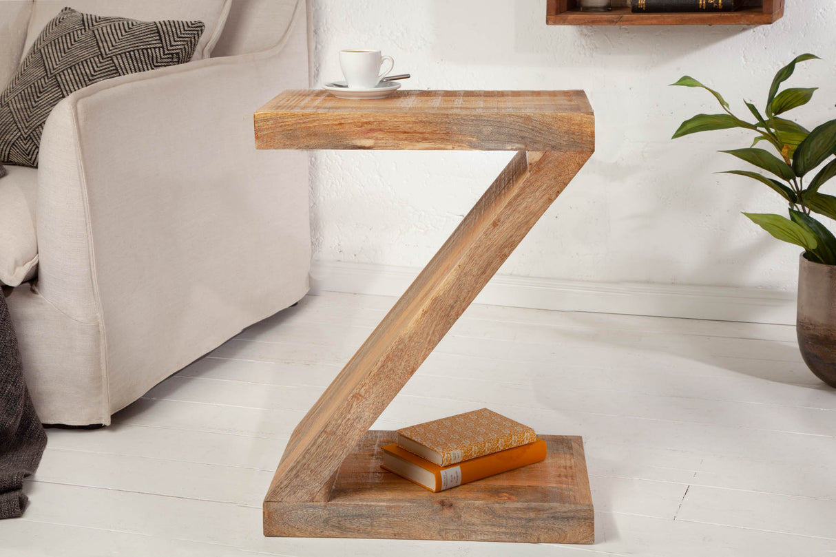 Beistelltisch Z 60cm Mangoholz natur
