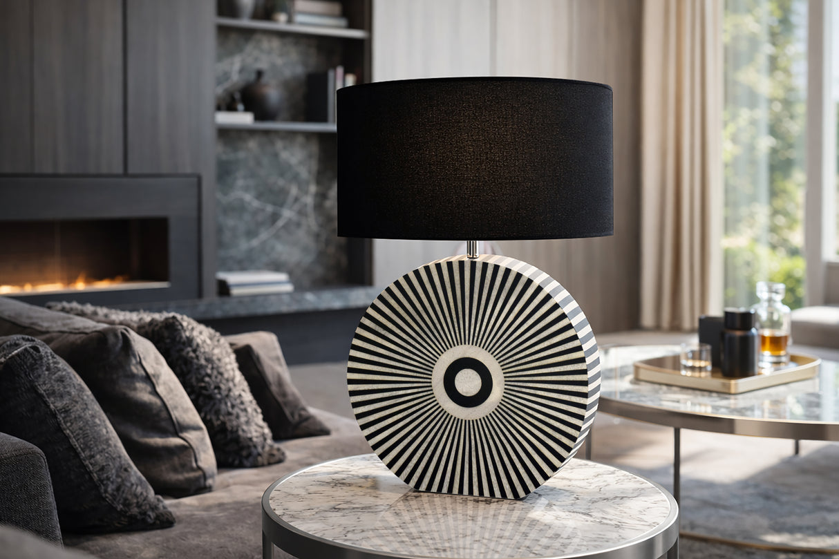 Bone Inlay Table lamp HARMONY NATURE 65cm