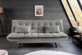 Sofa bed JAZZ 195cm 3-seater cord greige