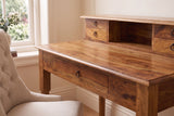 Davenport office desk HEMINGWAY 90cm sheesham wood brown