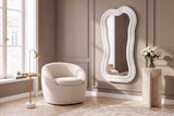 Wall mirror ALICE II 100cm white
