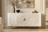 Sideboard GOLDEN SUNSET 140cm 3D Mangoholz weiß