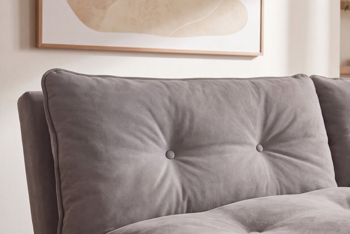 Schlafsofa COCOONING 190 cm 3-Sitzer Chenille beige