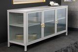 Display cabinet AMSTERDAM 105cm ribbed glass greige