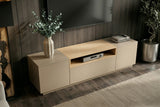 TV-Platte LOFT 160 cm naturgrau