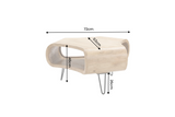 Coffee table ORGANIC LIVING 70cm w/ hairpin legs mango wood natural
