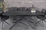 Dining table MIKADO 180-230cm extendable ceramic graphite marble top