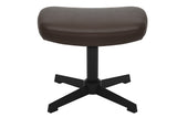 Hocker VOGUE 45cm drehbar Kunstleder braun mit schwarzem Metallgestell