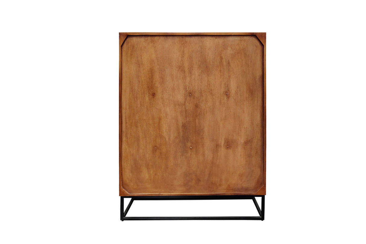 Highboard SNAKE 120cm brown mango wood