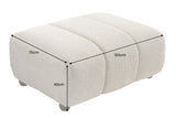 Stool ADLON 100cm bouclé champagne greige