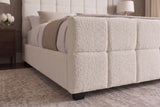 Bett PRESTIGE 180x200cm Bouclé cremefarben mit Stauraum