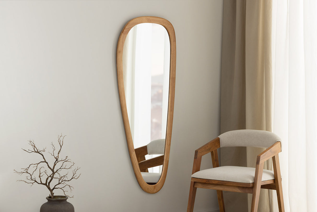Wall mirror ORGANIC 165cm massive wood oak wood look