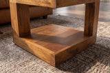 Couchtisch GIANT 45 cm mit Stauraum Mangoholz honigfarben braun