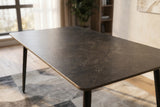 Dining table MILANO 120cm ceramic grey