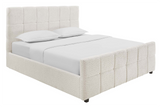 Bett PRESTIGE 140x200cm m. Stauraum Bouclé creme