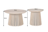 Couchtisch VALHALLA 2er Set Akazienholz natur