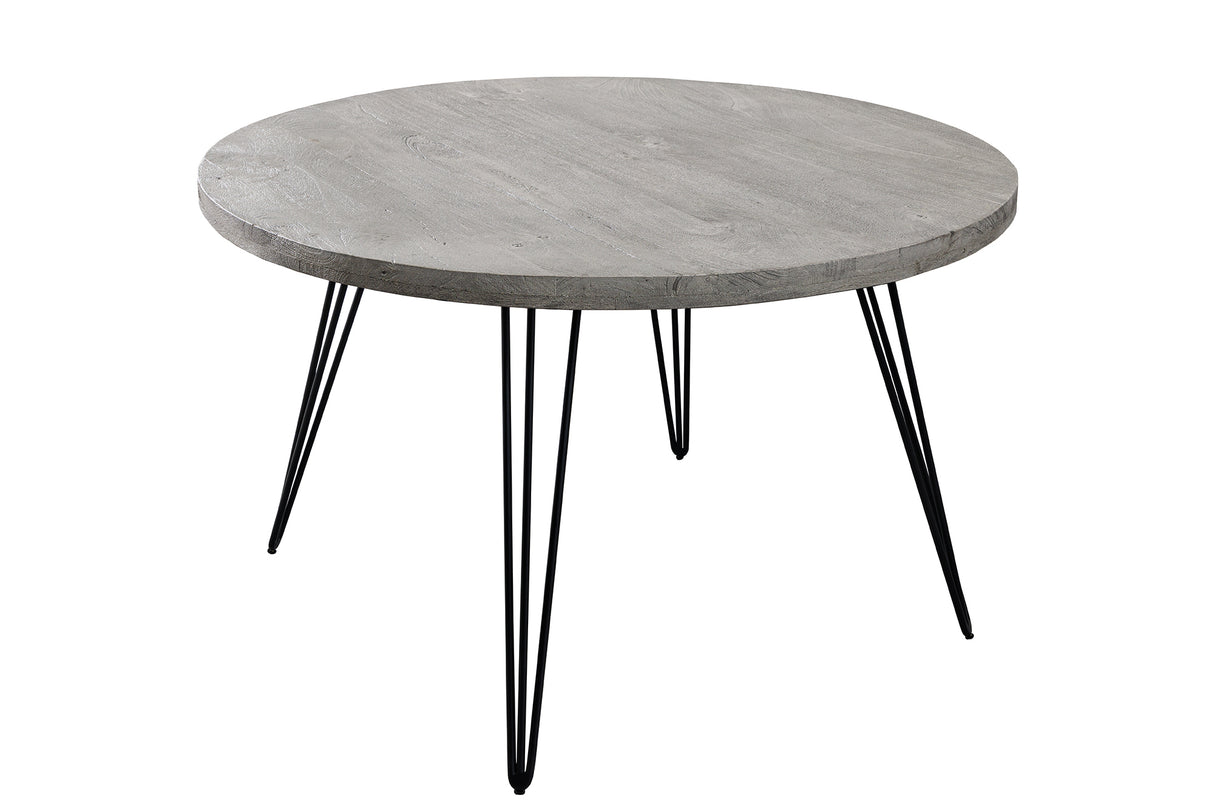 Dining table SCORPION Ø 120cm round mango grey