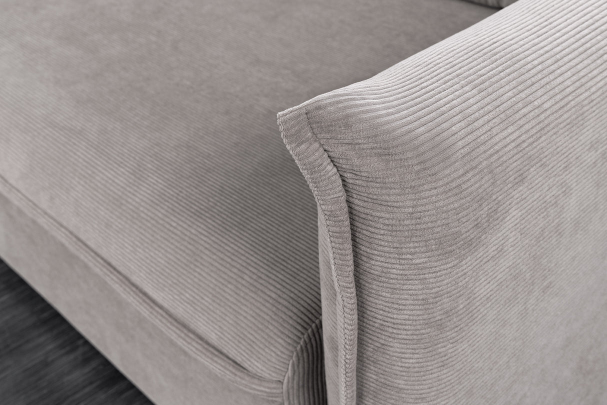 Schlafsofa APARTMENT 215cm 3-Sitzer Cord grau