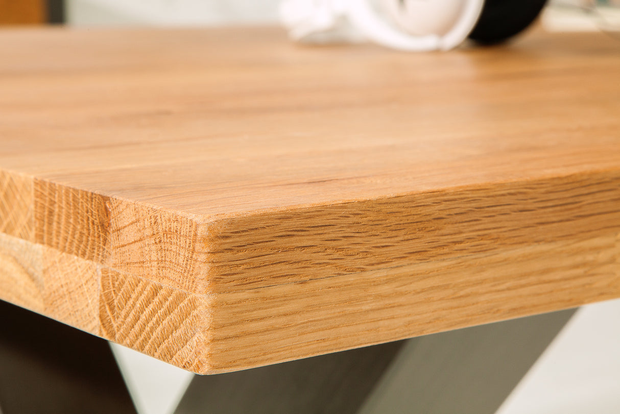 Dining table THOR 240cm X-legs wild oak industrial