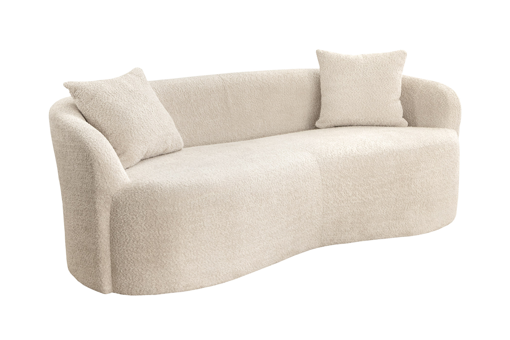 Sofa ELEMENTAL 180cm 2místná bouclé champagne beige
