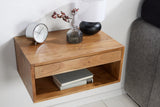 Bedside table AMAZONAS 50cm hanging acacia wood