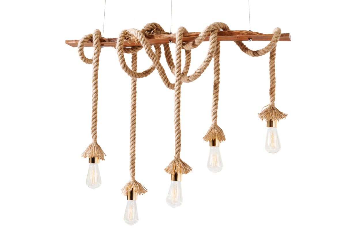 Pendant lamp SEVEN SEAS II 90cm for 5 bulbs