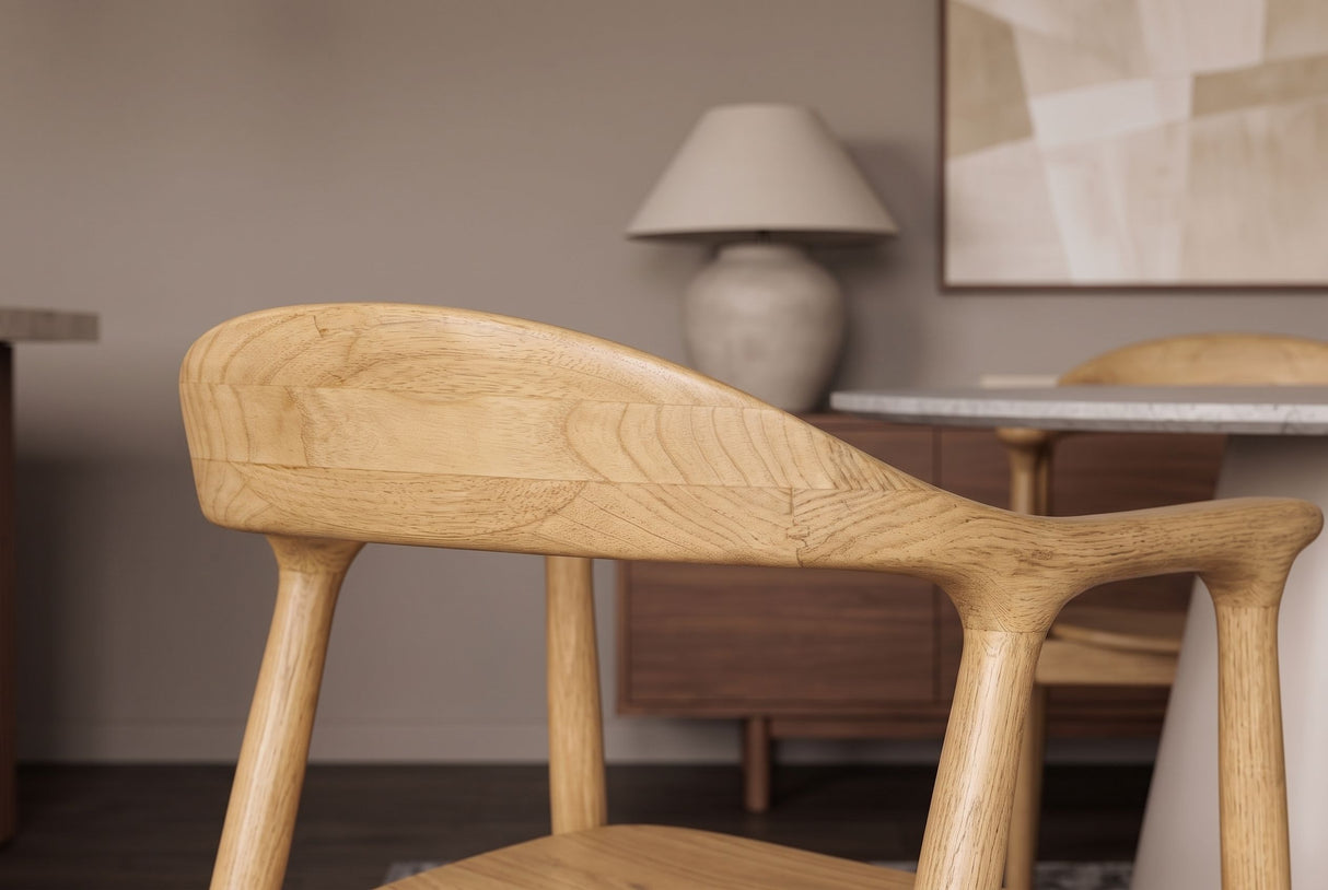 Chair KENNEDY w/ armrests sungkai wood natural